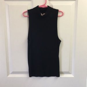 black turtleneck tank top